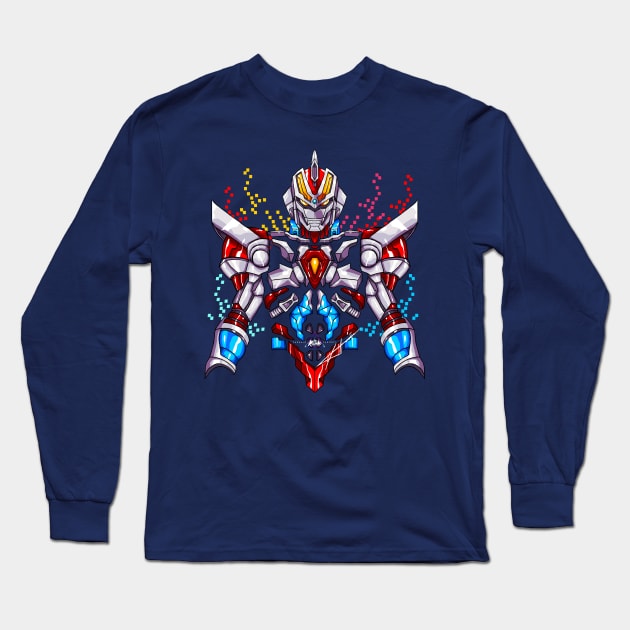 Superhuman Samurai Syber Squad Gridman Long Sleeve T-Shirt by Hamimohsin